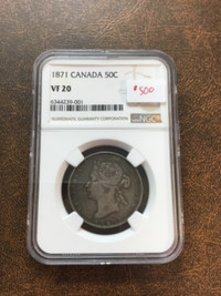 Canada 1871 50c       grade   coin