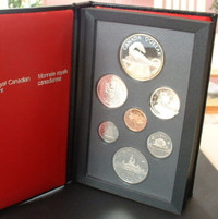 1986 Canada Double Dollar Proof Coin Set. Vancouver Train