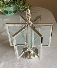 Silver-Plated Rotating Picture Frame