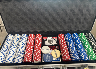 Description: Stack the deck with this massive set of 500 poker chips! Comes in five classic colors:...