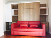 lit escamotable sofa et lit mural (iMURAL fabrication)
