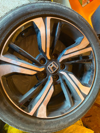Honda Factory Rims with Lightly used Tires