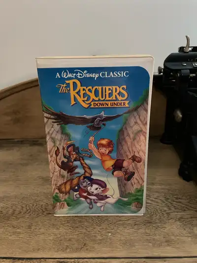 The Rescuers Down Under VHS Tape Disney