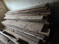 Reclaimed barnwood floor boards