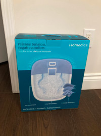 *New* Homedics bubble bliss deluxe footbath / foot massage