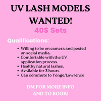 Lash Models Wanted -Beamlight UV Lashes