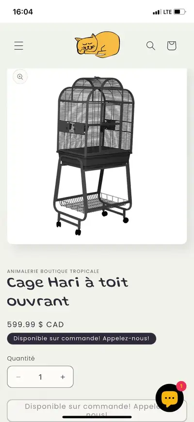 cage Hari petit, View more