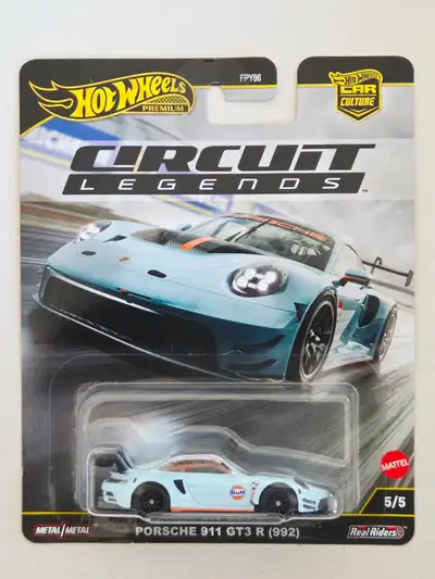Looking to trade my sealed mint Hot Wheels Porsche 911 GT3 R (992) in Gulf livery from the Circuit L...