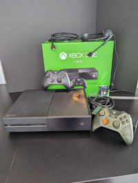 Xbox One - 1TB & 2 controllers -games available read description