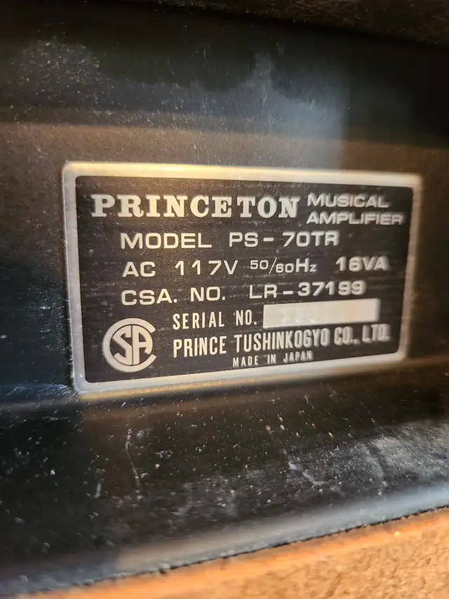 ViNTAGE 70's Prince Princeton PS-70TR! 14 watts! FREE SHIPPING! in Amps & Pedals in Calgary - Image 3
