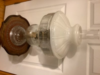 Vintage 1937-38 Clear Crystal Beehive Aladdin Oil Lamp