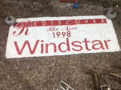1998 Ford Windstar Advertising Banner Sign, View more
