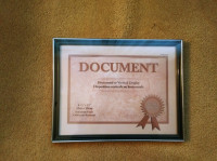 Document/Diploma Frame