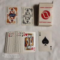 1970s Northwest Orient Airlines advertising playing cards