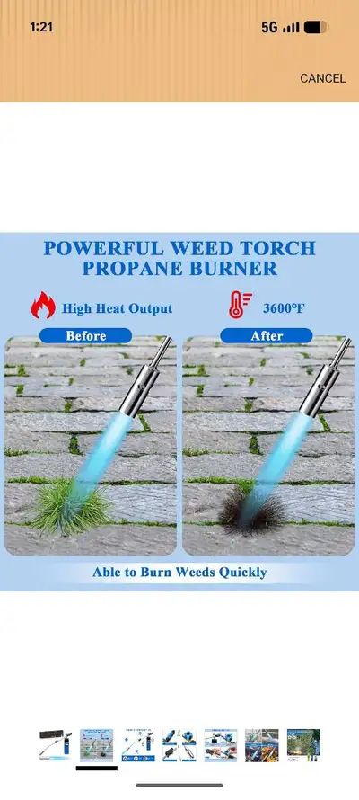 Ice/Weed removal torch, View more