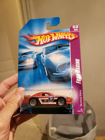 2008 Hot wheels Ford Mustang Cobra red Nascar/Stockcar/Racecar, View more