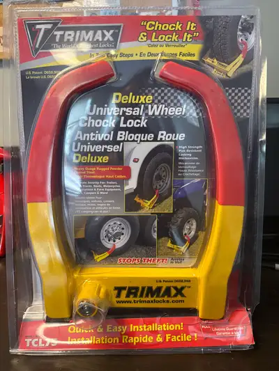 I have 10 of these Universal wheel chalk locks. All 10 units are keyed alike so you can use the same...