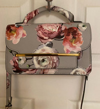 Floral print crossbody purse