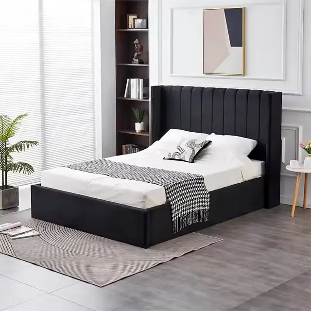 Perfect Condition Hydraulic Lift Storage Bed | Queen Size | BNIB in Beds & Mattresses in Peterborough - Image 3
