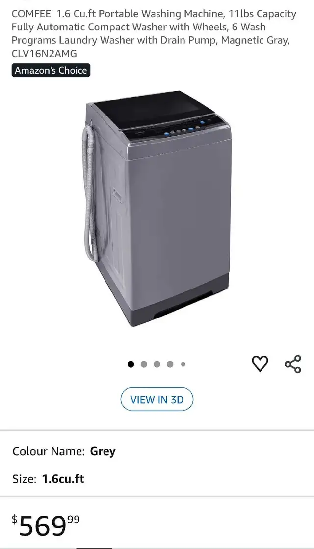 BRAND NEW Portable Washing Machine, still in shipping box in Washers & Dryers in City of Halifax - Image 2