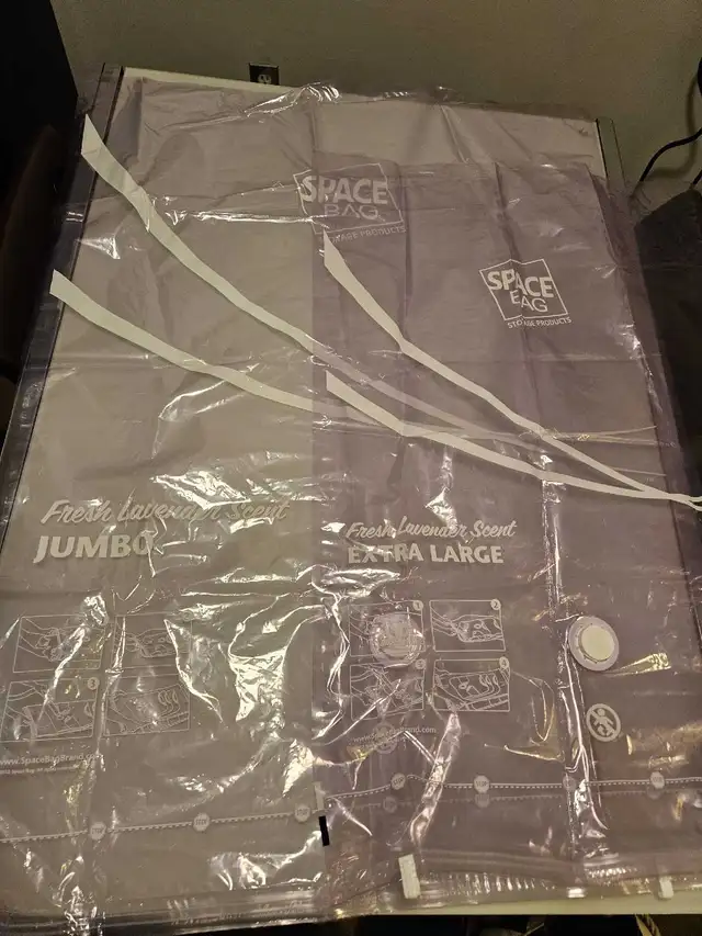 MOVING SALE!- Space Bag Jumbo & Extra Large Lavender Scented Sto in Storage & Organization in Oakville / Halton Region - Image 2