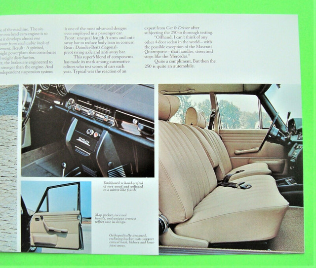 1971 Mercedes antique 250c dans Voitures d'époque  à Ville de Montréal - Image 2