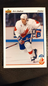 1991-1992 Upper Deck Eric Lindros Rookie Canada Cup Hockey Card