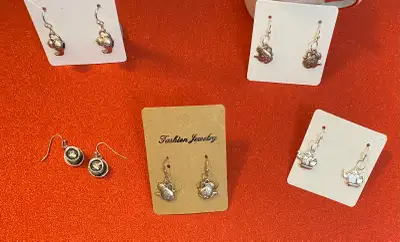 Tea & coffee cup earrings, View more