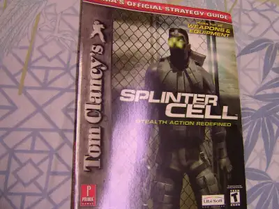 Splinter Cell Strategy guide. All Sales are final. will not Deliver or mail. Guide is in good condit...