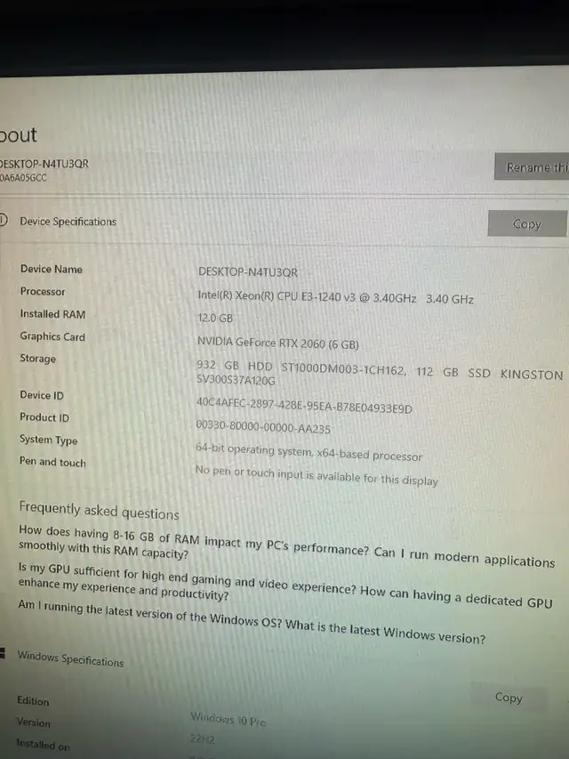 GAMING PC RTX2060 in Desktop Computers in Edmonton - Image 7