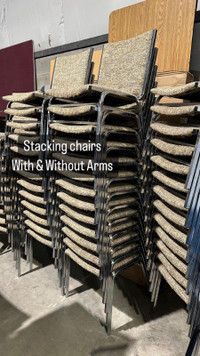Matching Stacking Cloth Chairs