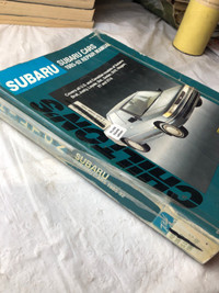 CHILTON 1985 - 1992 SUBARU PASSENER CAR REPAIR MANUAL #M1318