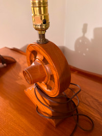 Rustic desk lamp (oak) - Lampe chêne rustique