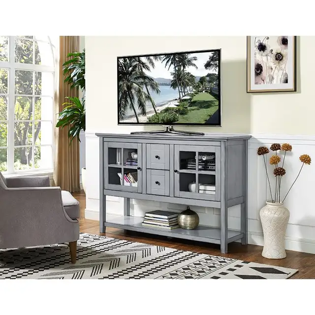 Walker Edison 52" Wood Console Table Buffet TV Stand in Other Tables in City of Toronto - Image 6