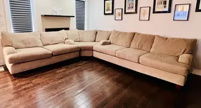 Ashley Beige Sectional Sofa, View more