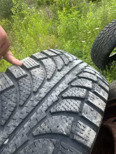 Set of 16” wheels on 5 bolt rims 235/70/16 Treads are close to new lots of life left, Rims just look...