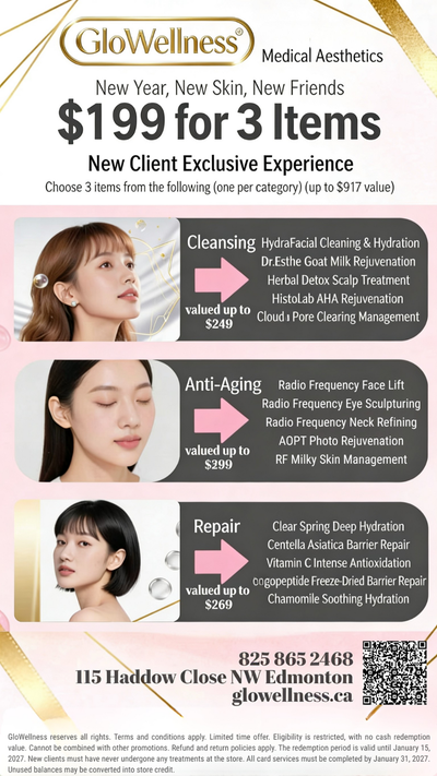 3 facials for $199 Edmonton younger glow, View more