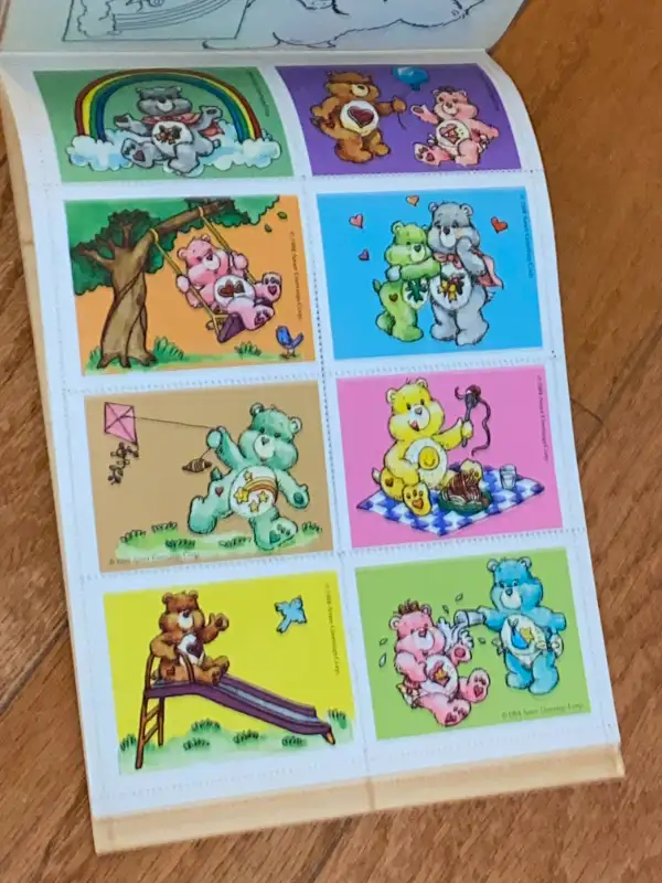 1984 Care Bears Sticker Book Caring & Sharing Pizza Hut Vintage in Children & Young Adult in St. Catharines - Image 10