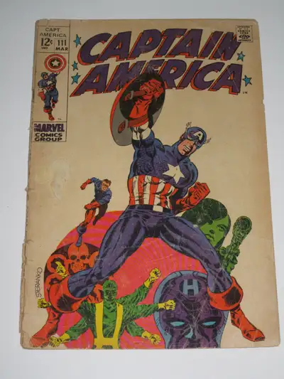 Marvel Comics Captain America#111 Steranko!! comic book, View more