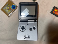 Game boy SP and 10 games
