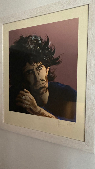 Ronnie Wood painting..’ dear Keith’ 