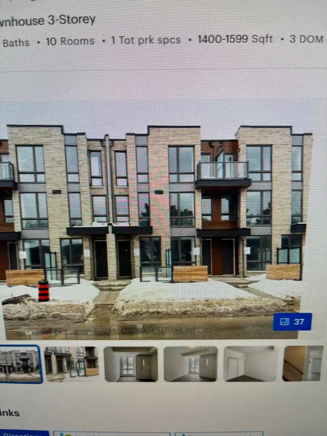 New townhouse for rent: one bedroom with shared batheroom in Room Rentals & Roommates in City of Toronto - Image 2