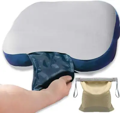 Couleurs Travel Hiking Beach Pillow Inflatable (Grey), View more