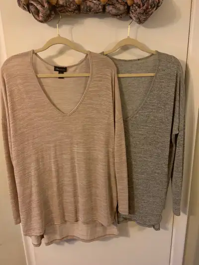 WOMEN’S “STREETWEAR  “ SOFT GREY & SOFT PLUM  TOPS ! BRAMPTON !, View more