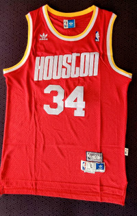 Houston Rockets Hakim Olajuwon #34 Vintage Red Large Jersey 