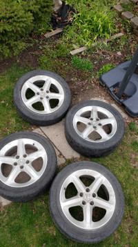 5x114.3 17 inch wheels (tires bad)