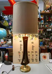 Lampe Mid-Century Rétro - Teck,  MCM