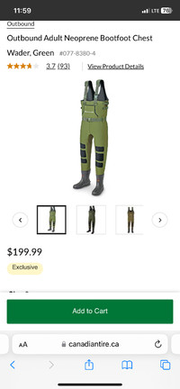 New! Size 10 Hip waders