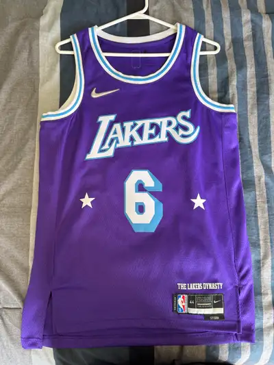 Nike NBA Los Angeles Lakers City Edition Lebron James Jersey, View more
