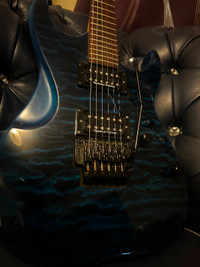Washburn x40pro quilted blue